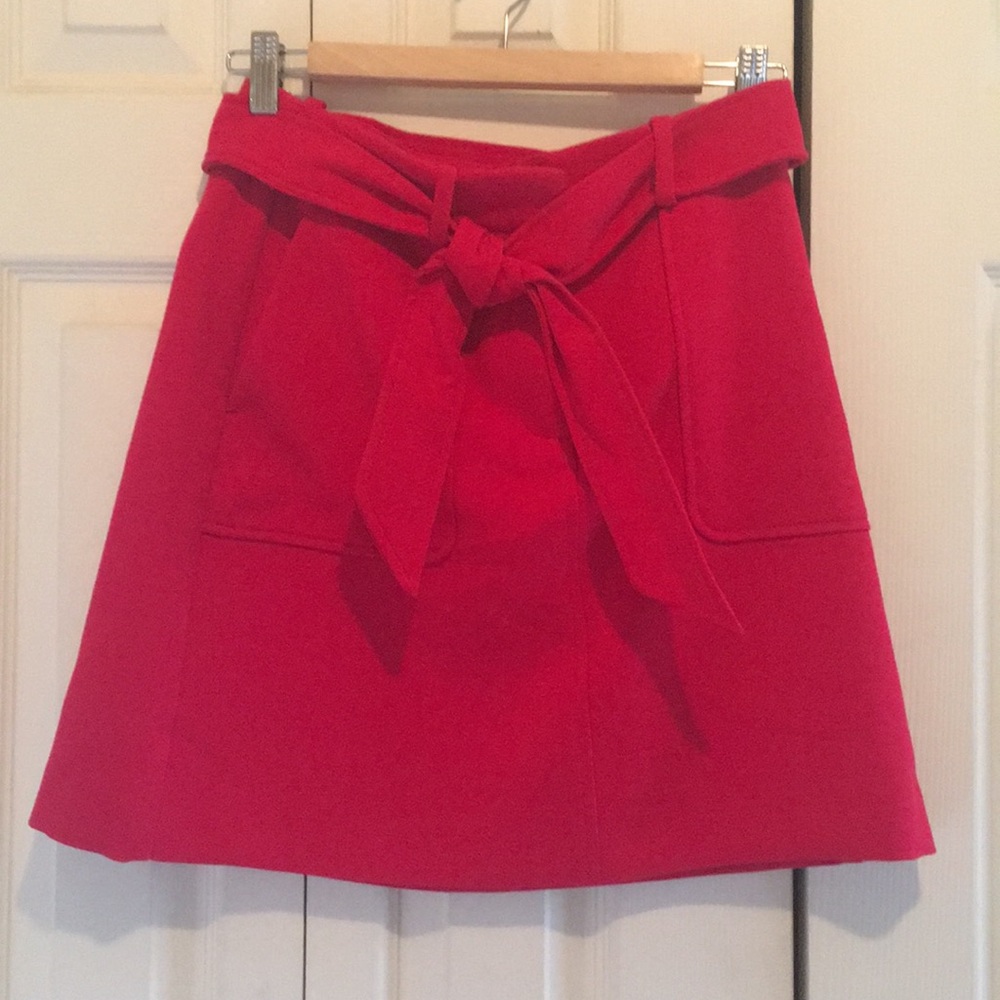 Red LOFT skirt